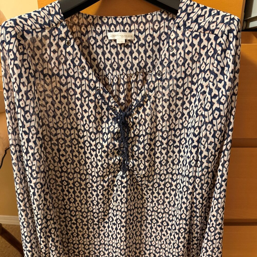 Warehouse One Black and White top